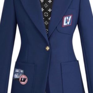 Louis Vuitton Logo Patches Blue Blazer. I am looking to purchase. Thank you.